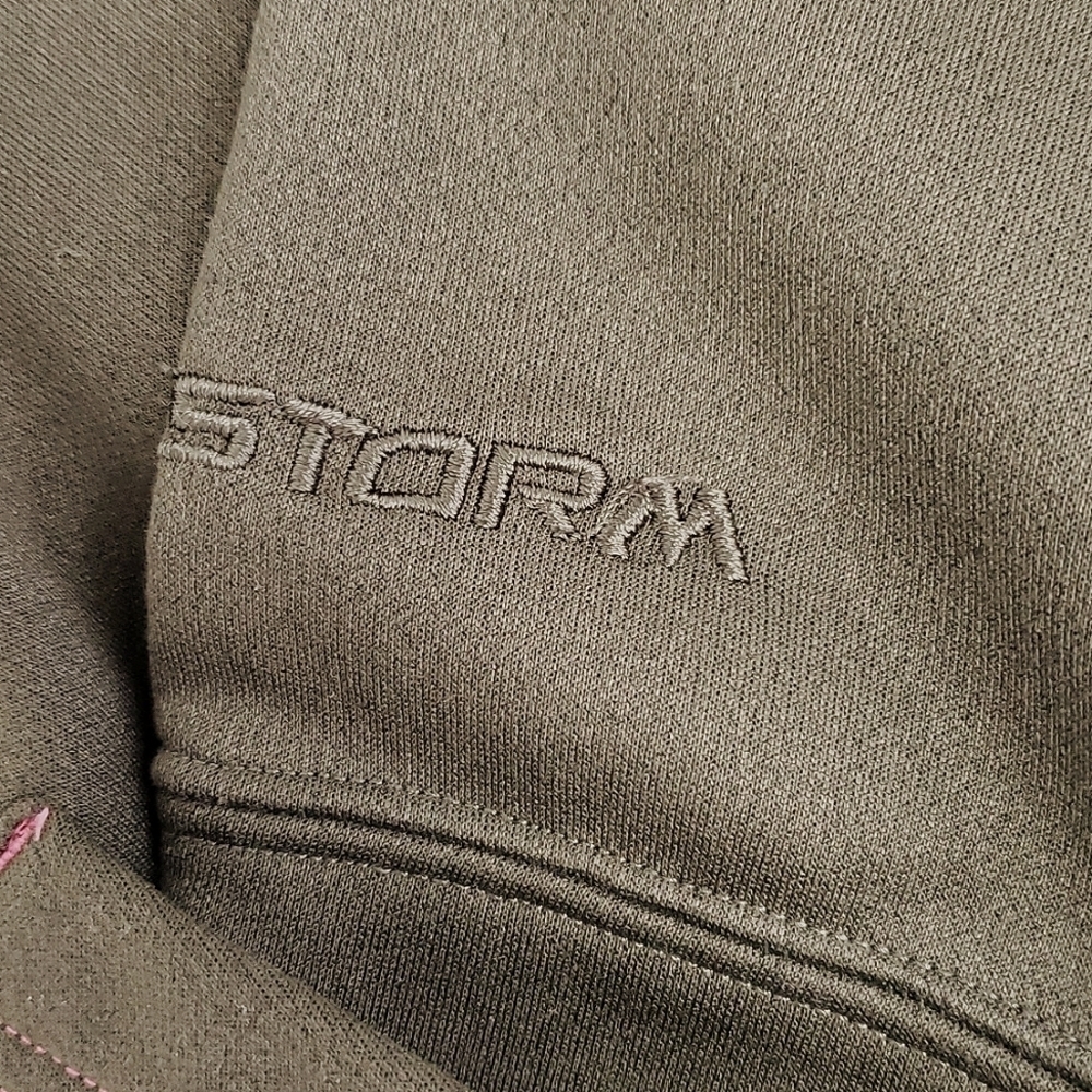 UNDER Armour Cold Gear Storm Hoodie Camo Green with Pink Accent Small VGUC - Picture 8 of 11